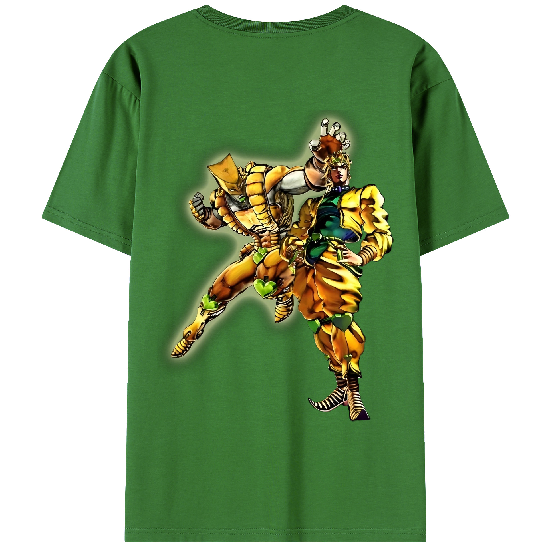 （画像用） ジョジョの奇妙な冒険 ディオ?ブランドー JoJo's Bizarre Adventure Dio Brando レディース半袖Tシャツ(バックプリント)